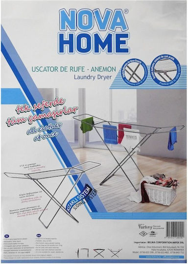 Alista Home Floor Folding Clothes Drying Rack with Hanging Length 17.5m Alista Home Floor Folding Clothes Drying Rack with Hanging Length 17.5m