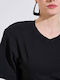 Women's Cotton Top Black