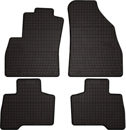 Rubber Car Mats Fiat Qubo Combivan 2008-2020 Black Fitted
