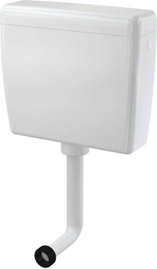 Alcaplast Wall Mounted Plastic Rectangular Low Pressure White Toilet Flush