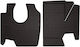 Rubber Car Mats Renault Kangoo Ii Kombivan 1st Row 2007-2021 Black Fitted