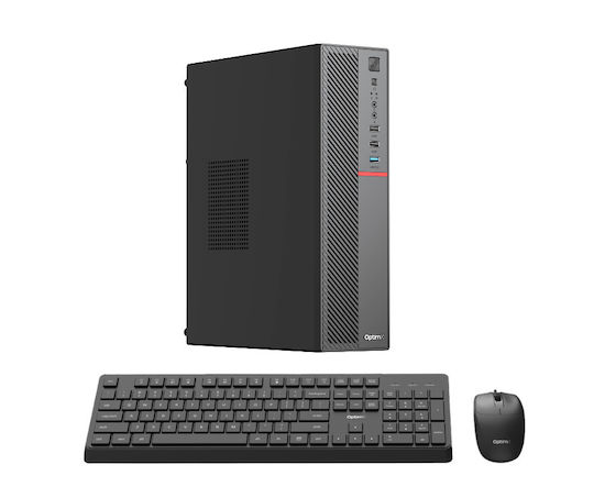OptimX T5 SFF + Kit Tastatură și Mouse USB Recondiționat Grad A (Core i5-9500T/8GB/256GB SSD/W11 Pro)