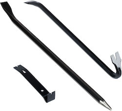 Set 3 Relaxdays Levers Black 58x2.5x2 Cm