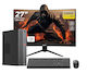 OptimX T5 SFF + Monitor Curbat 27" FHD + Kit Tastatură Și Mouse Cu Fir Recondiționat Grad A (Core i5-9400/8GB/256GB SSD/W11 Pro)