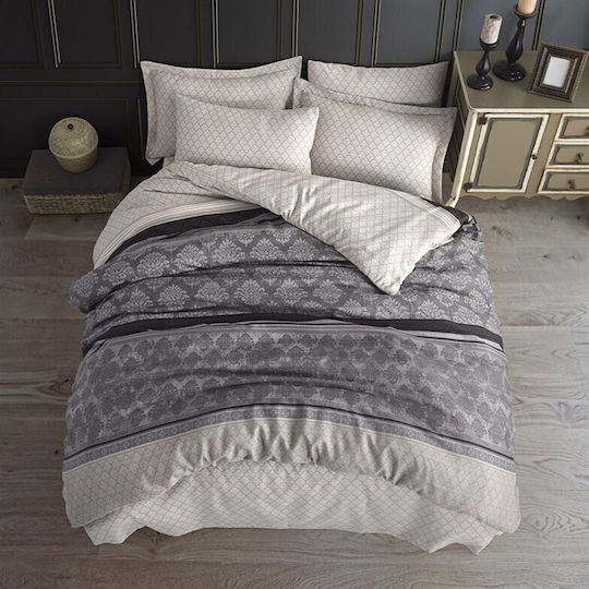 Eponj Home Подредба Пликове За Завивки 100% Памучна 200x220см Двойна С 2 Калъфки За Възглавници И 1 Чаршаф Многоцветна