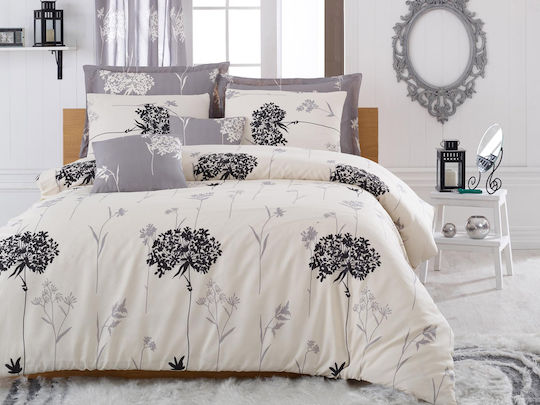 Eponj Home Подредба Пликове За Завивки 100% Памук 200x220см Двойна С 2 Калъфки За Възглавници И 1 Чаршаф Многоцветна