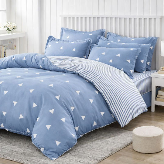 Eponj Home Подредба Двойна 200x220см Бяла