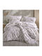 Clasy Home Подредба Пликове За Завивки (2 Бр) 100% Памук 150x220см Единична С Калъфка За Възглавница И 1 Чаршаф Сив
