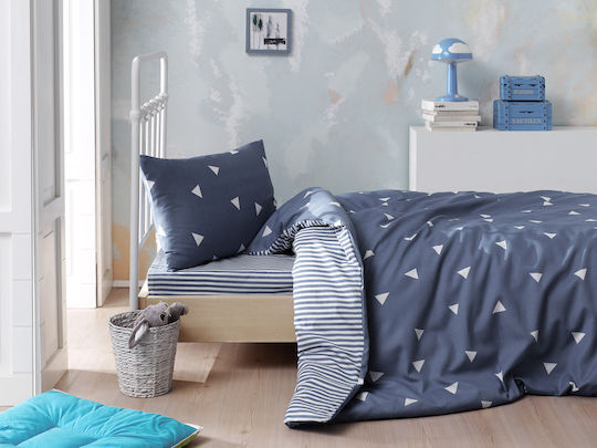 Eponj Home Подредба Едно 150x220см Син