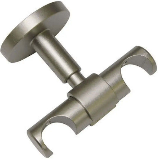 Gardinia Silver Wall Curtain Rail Base