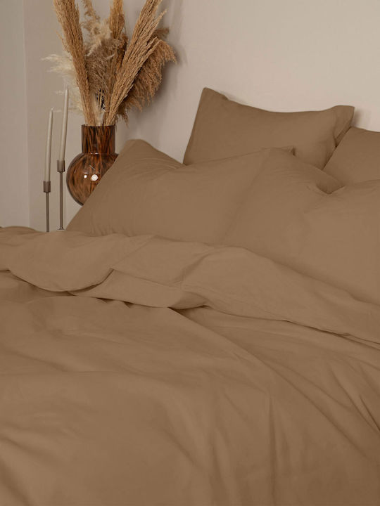 Sunshine Duvet Cover Cotton Single 170x250 Cotton Feelings 118 Brown