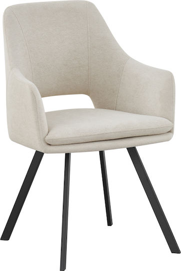 Πολυθρόνες Τραπεζαρίας Nordo 56x58x85εκ. 2τμχ Cream
