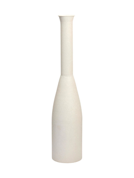 Koopman Dekorative Metallische Vase Beige 12xH60cm