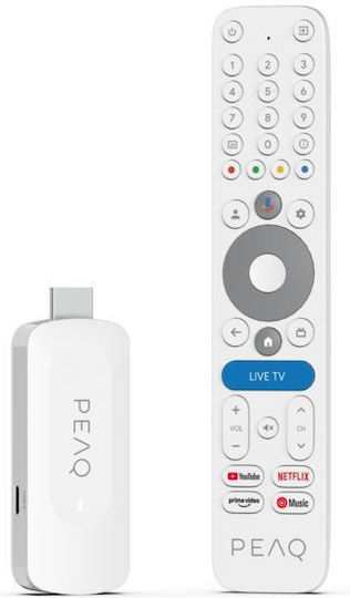 Peaq Pgs 1000 Fhd Google Tv Media Player White