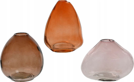 Kaemingk Decorative Glass Vase 9xH10.5cm (Various Colors)