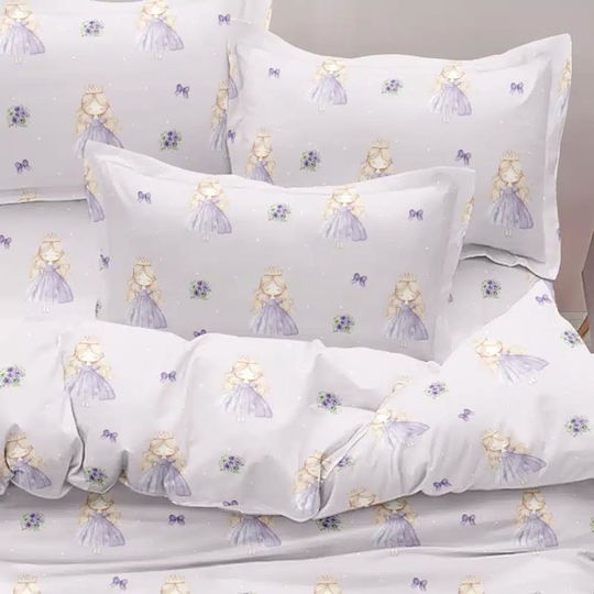 Borea Set Kids Duvet Cover Single Lilac