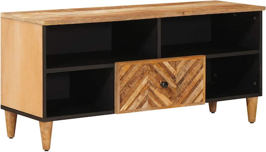 Дървен Скрин За Спалня Кафяв 100x33.5x46см