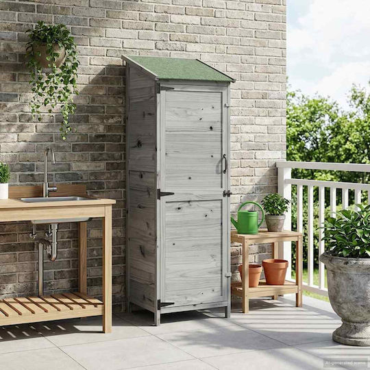 Wooden Garden Shed M0.595xP0.56xH1.765m