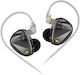 KZ Ακουστικά Ψείρες In Ear Vader Pro Μαύρα