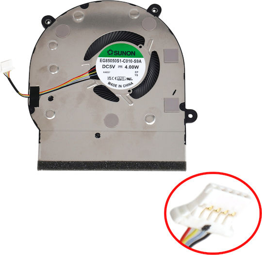 Ανεμιστηράκι Laptop Cpu Cooling Fan Asus Expertbook B3 B3404cma B3404cv B3404cva 13nx07d0t01011 Eg85050s1-c010-s9a 13n1-jap0902 0a Bapa0805r5hy009 4pin Κωδ.81677
