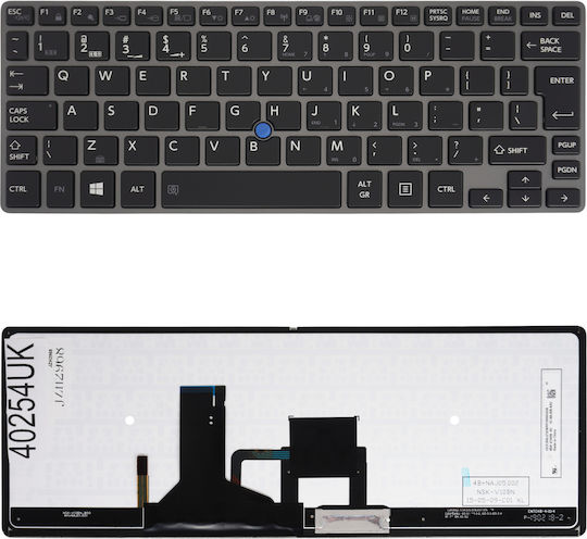Laptop Keyboard Toshiba Portege Z30t-a1310 Z30t-a136 Z30t-a3101l Z30t-a3160sm 4b.naj05.001 9z.najbn.001 9z.najbn.00t 9z.najbn.02m 9z.najbn.101 G83c000e53cb G83c000e53us Nsk-v10bn Nsk-v10bn 01 Nsk-v11bn Nsk-v11bn Code 40254uk
