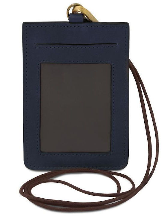 Tuscany Leather Leder Herrenbrieftasche Reise Blau