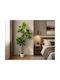 Copac Decorativ Artificial 1.80m Cu Frunziș Bogat Verde Ghiveci Plantă Modernă De Interior