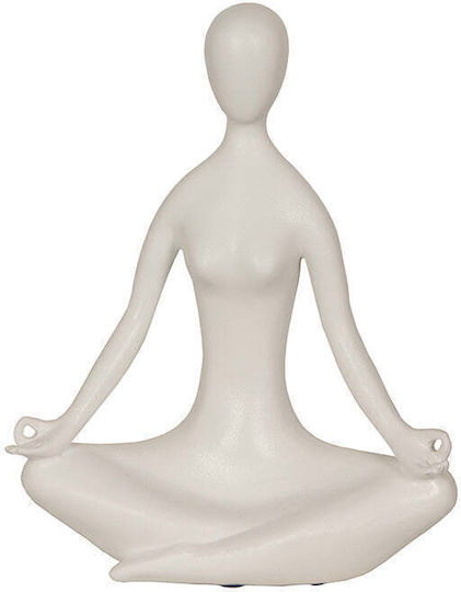 Zaros Διακοσμητική Φιγούρα Yoga Weiß Gold 24,5cm