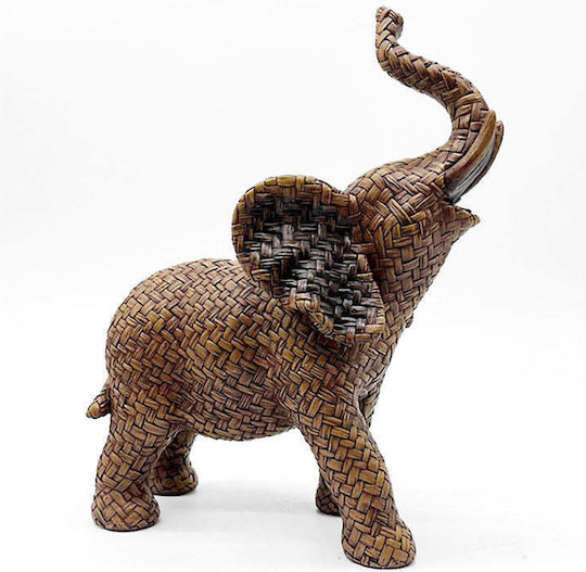 Zaros Elefant Decorativ Din Polirosină 25.5x11x28cm