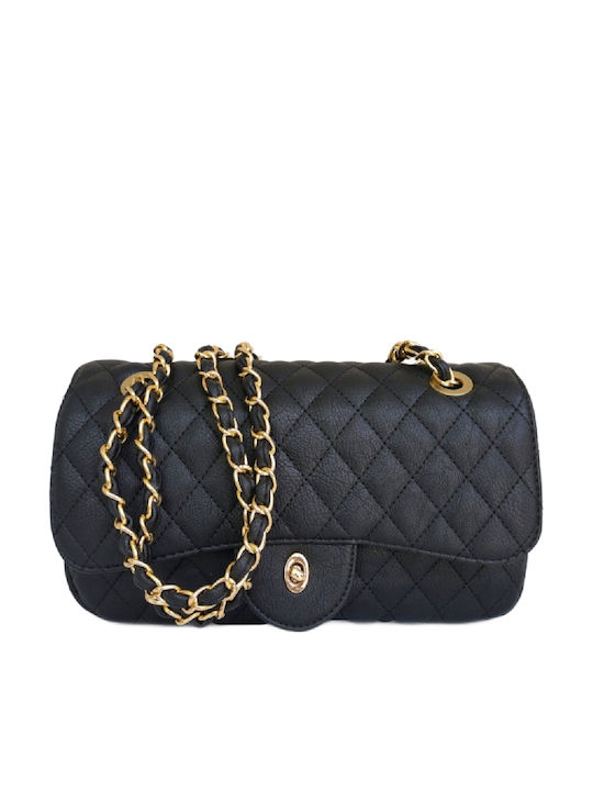 Leather Women's Shoulder Bag Black