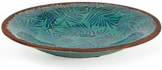 Zaros Platou Decorativ Ceramic Albastru