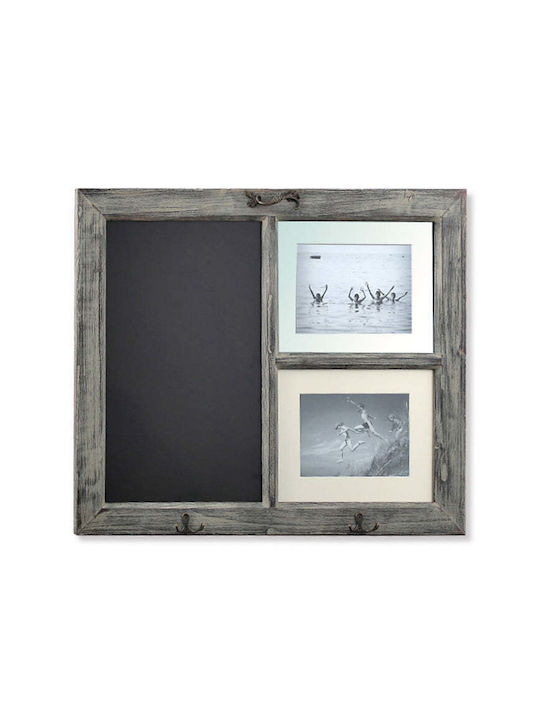 Zaros Metallic Photo Frame with Brown Frame