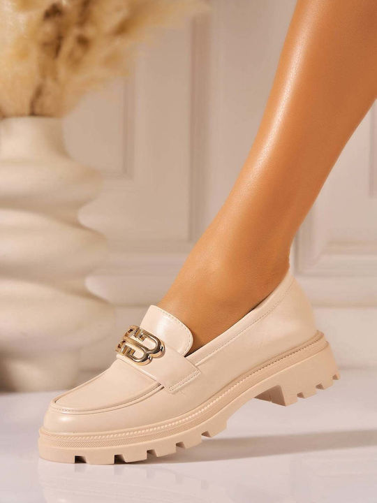 Seastar Shoes Leather Women's Moccasins in Beig...