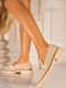 Damen Mokassins in Khaki Farbe