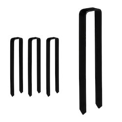 Relaxdays 4x Erdanker Set Schwarz 30x2,5x6,5 cm Relaxdays 4x Erdanker Set Schwarz 30x2,5x6,5 cm
