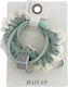 Haiyan Bied Bands Hair Scrunchies Beads Mint