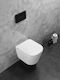 H2O Wall-Mounted Toilet Rimless with Flush with Slim Cover White