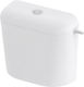 Wall Mounted Plastic Rectangular Low Pressure White Toilet Flush