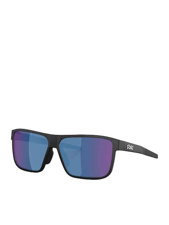 Bliz Unisex Sonnenbrillen mit Schwarzem Rahmen und Schwarzem Spiegelglas 702703