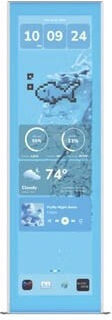 Hyte Y70 Touch Display Upgrade Blueberry Milk 36.8 Cm 14.5 Inch Blue 14.5-inch Touchscreen
