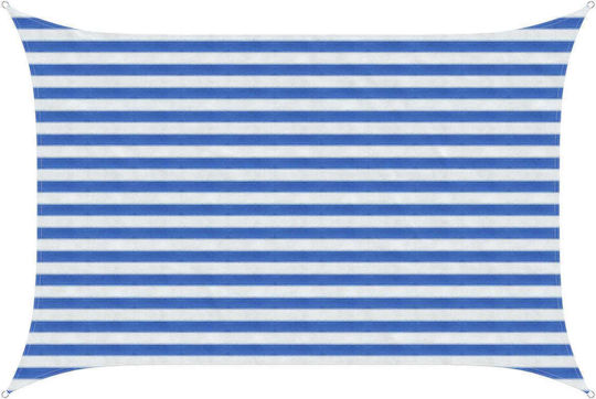 vidaXL Rechteckiges Sonnensegel Blau 2x3m