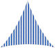 vidaXL Triangle Blue Shade Sail 3m