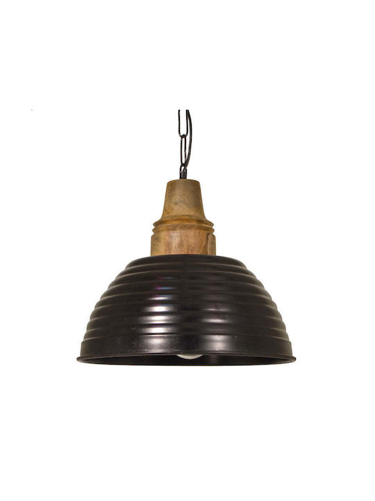 Zaros Zaros Deckenleuchte Schwarz Glocke mit E27 Lampenbirnensockel