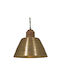 Zaros Zaros Bronze Glocke Deckenleuchte mit Lampenbirnensockel E27