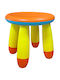 Kinderhocker Gelb 31x31x30cm