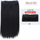 Hair Extension with Clip in Black Colour 60cm