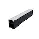 Milo Black Aluminum Profile Opal Cover P207ub
