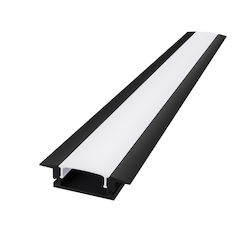 Mini Încastrat Profil de Aluminiu Negru Opal Ac...