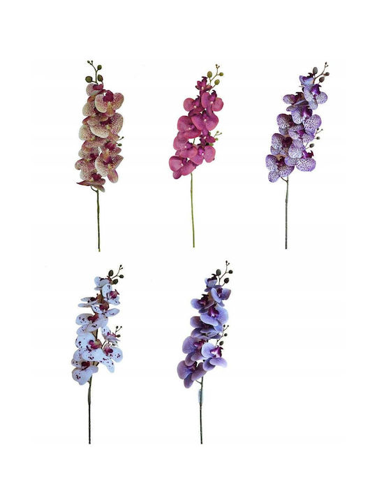 Artificial Orchid Flower Decorative Branch 100 Cm