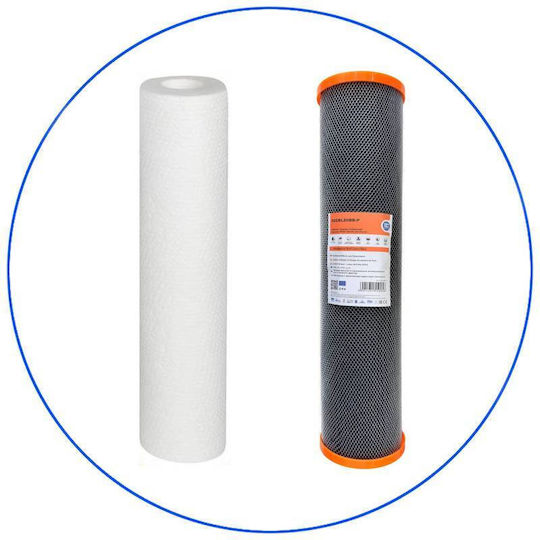 Aqua Filter Aqua Filter Wasserfilterpatrone Für Umkehrosmose Zentrales Wasserfiltersystem Aus Aktivkohle 20" Big 5 μm